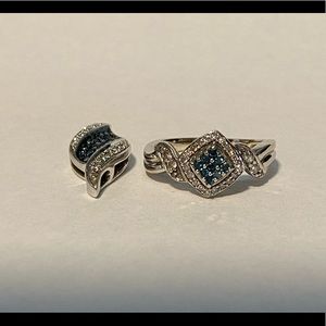 Kay jewelers matching ring and pendents set